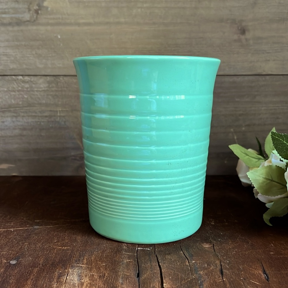 VTG | Heavy Stoneware Canister/Vase - Picture 2 of 8